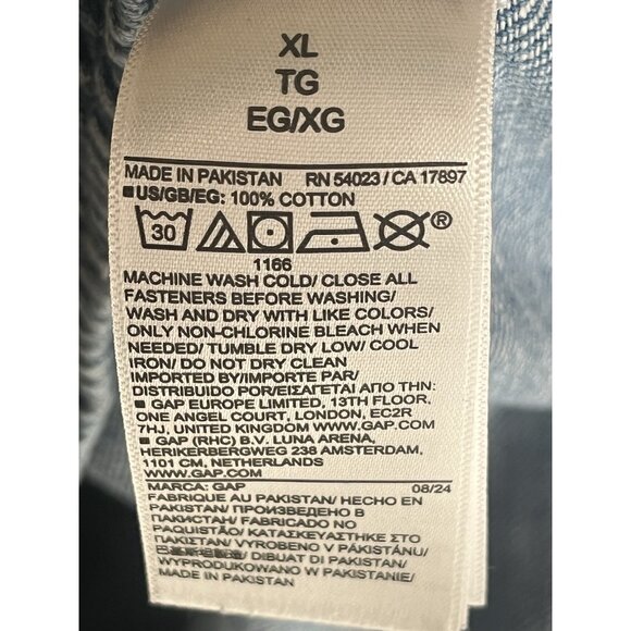 Gap Pull On Wide Leg Jeans Sz XL - Picture 6 of 6